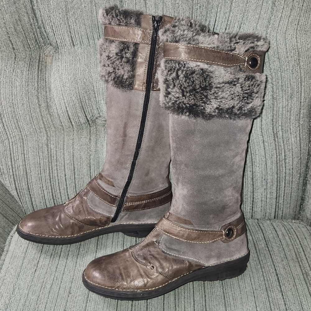 Khrio Tall Leather Winter Boots